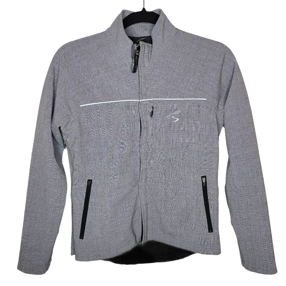 Showers Pass Portland Cycling Houndstooth Full Zip Jacket Small